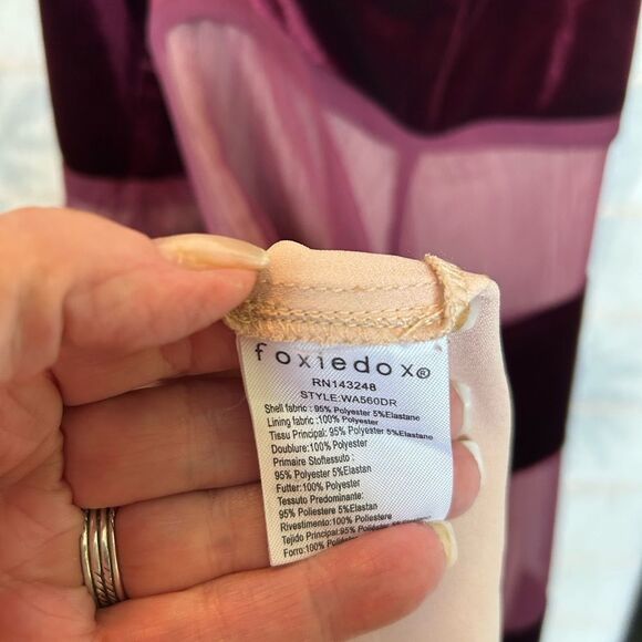 New Anthropologie Foxiedox Dante Velvet & Gauze Sheer Halter Dress - Picture 12 of 15